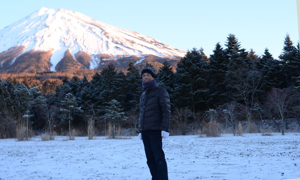 戸塚さんと富士山