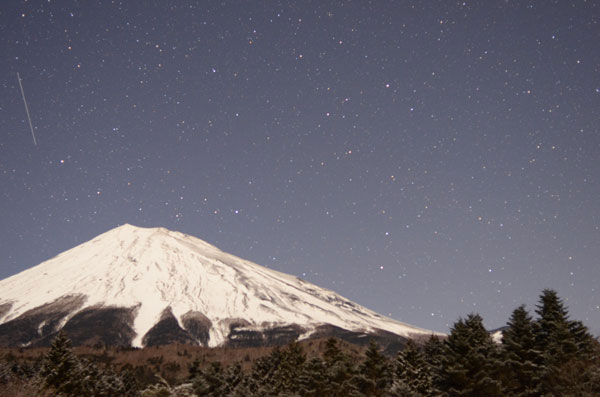 富士山としぶんぎ座流星群