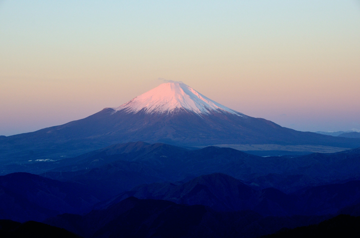 塔ノ岳からの朝の富士山