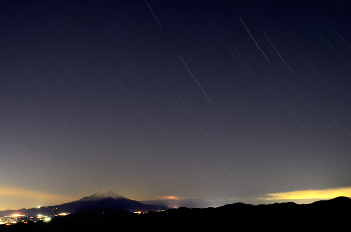 塔ノ岳頂上からの星