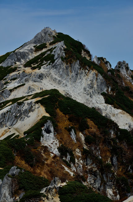 燕岳頂上