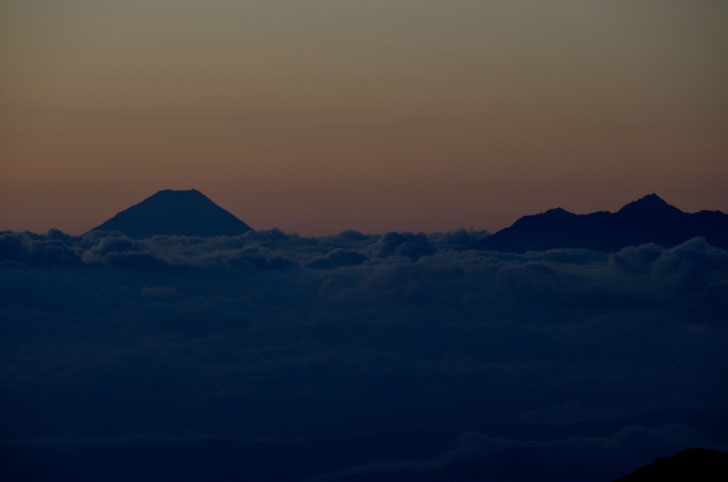 大天井岳､富士山