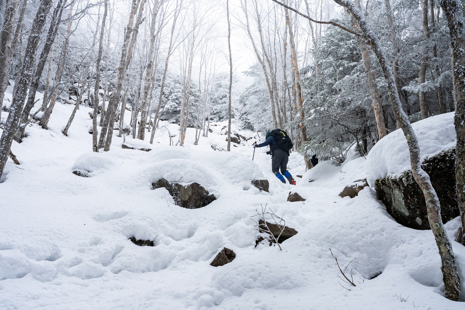厳冬期の蓼科山登山