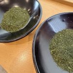 拝見盆で合組をおこなう