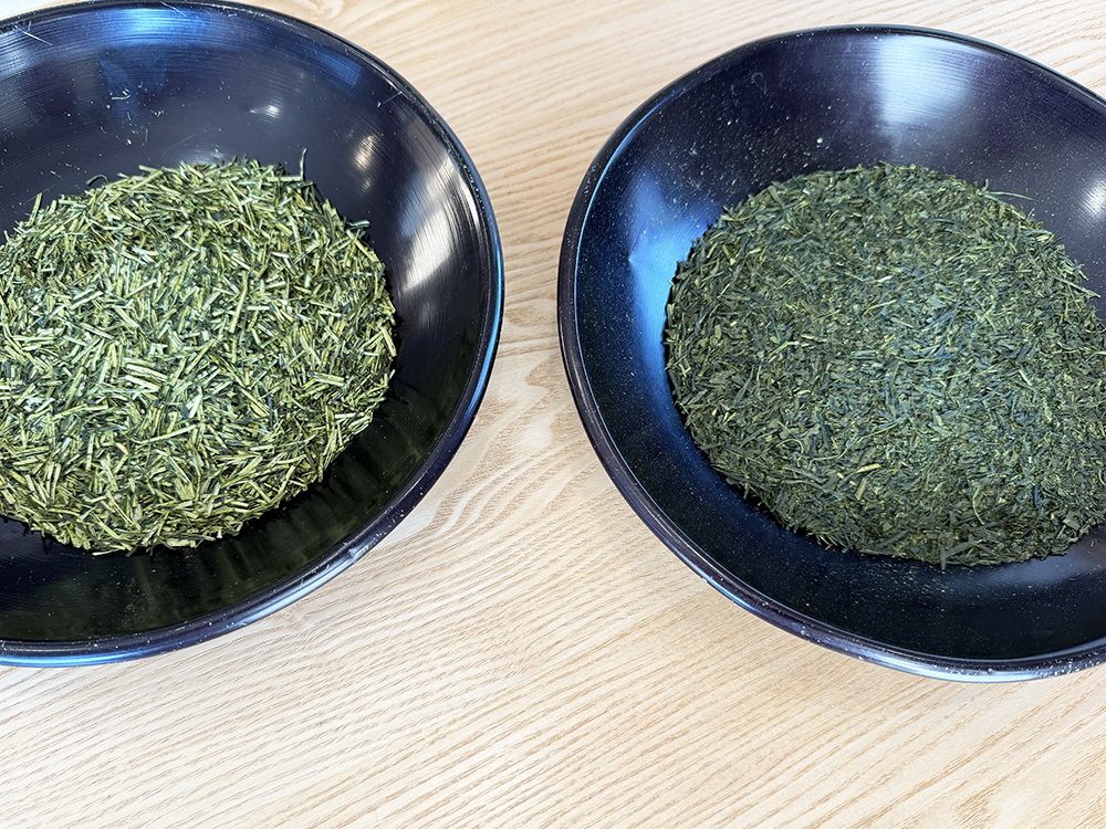 棒茶と番茶の茶葉