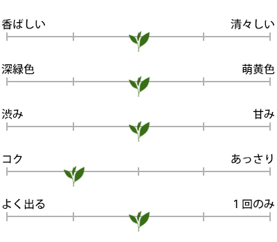 荒造り煎茶のお茶の特徴