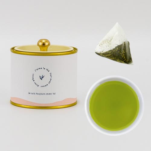 【新茶ティーバッグ】フレンチ缶(アプリコット)山一棒茶ティーバッグ