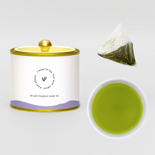 【新茶ティーバッグ】フレンチ缶(ラヴェンダープロバンス)山一棒茶ティーバッグ