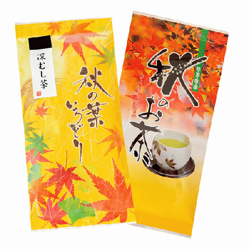 秋のお茶セット(秋のお茶&秋の葉いろどり)